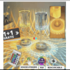 Lampă Decorativă de Masă din Cristal cu LED RGB și Telecomandă