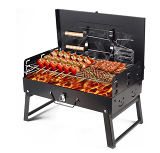 Grătar Electric de Masă BBQ, Gătești Rapid Fără Fum, Ușor de Curățat