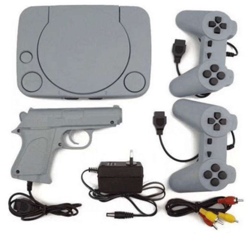 Consolă de Jocuri Retro cu Pistol și 2 Controlere, se Conectează la TV
