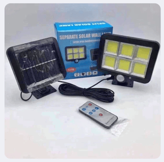 Lampă Solară COB cu Senzor de Mișcare, pentru Perete