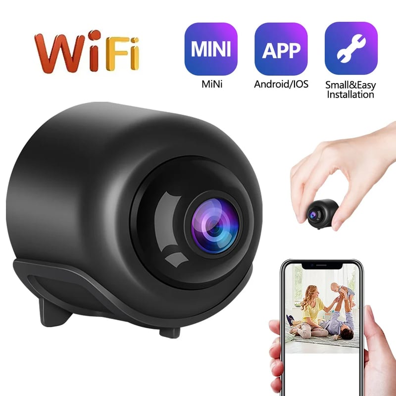 Cameră de Supraveghere WiFi V720, Vedere Nocturnă, Vizualizare pe Telefon