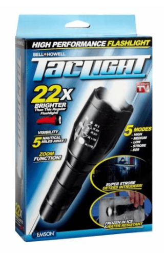 Lanternă Tactică Tac Light cu Zoom, Rezistentă, Rază Puternică