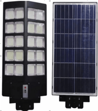 Lampă Solară Stradală cu Telecomandă și Senzor de Mișcare, pentru Curte