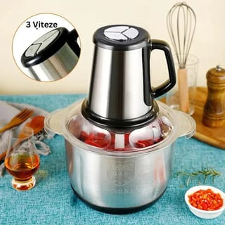 Tocător Electric RAF 6 L, 1000 W, Bol Inox