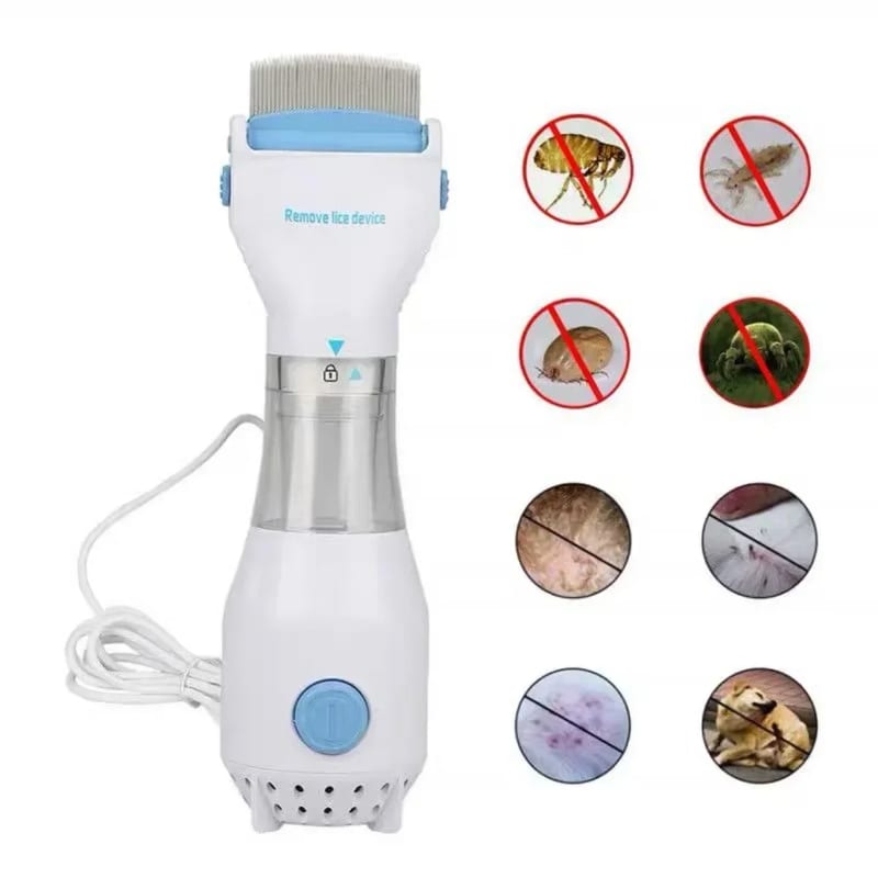 Pieptene Electric Anti-Păduchi cu Aspirare, Fără Chimicale, pentru Copii și Adulți