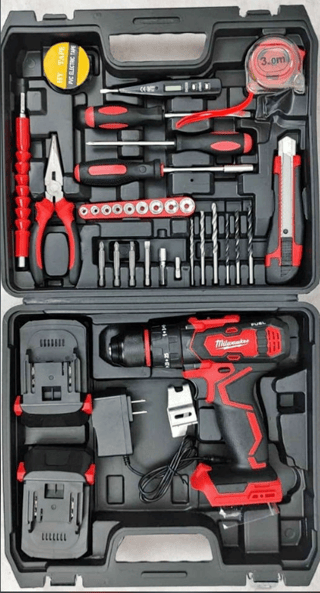 Bormașină Autofiletantă cu Acumulator 36 V în Trusă cu Accesorii