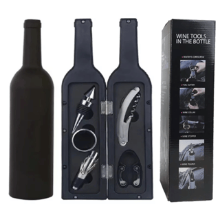 Set Accesorii pentru Vin cu Tirbușon, Cadou Elegant