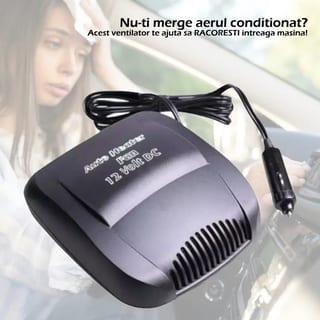 Aerotermă Auto la Priza de 12 V, Dezaburire Rapidă a Parbrizului