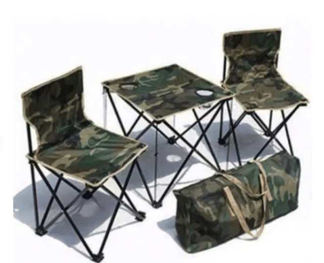 Set Masă și Scaune Pliabile pentru Camping și Pescuit
