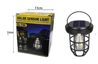 Felinar Solar Decorativ pentru Grădină, Lumină Caldă