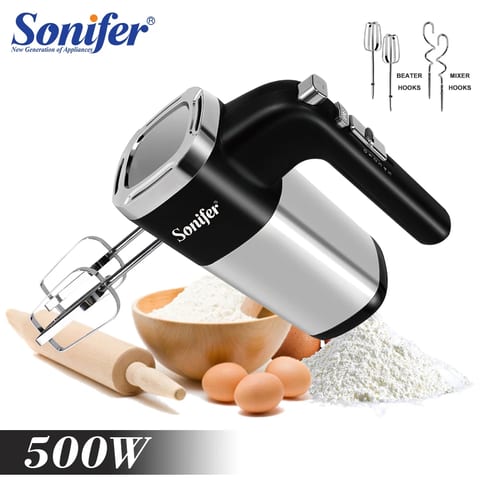 Blender Vertical de Mână 2 în 1, 500 W, Ax Inox Detașabil