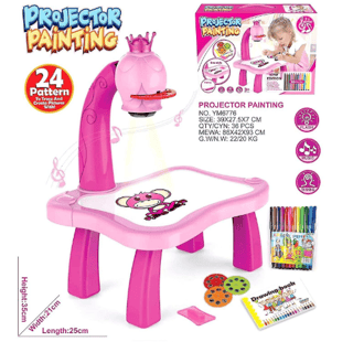 Tablă Magnetică pentru Copii Girafă, Model Mic, Desen și Învățare