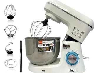Mixer cu Bol Rotativ din Inox, Teluri Inox, Trepte de Viteză și Turbo