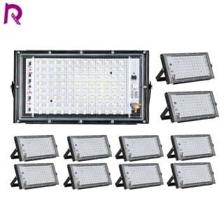 Set 2 Proiectoare Solare LED 100 W cu Panou Solar Comun