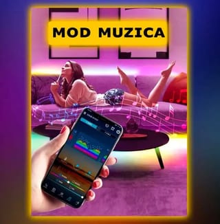 Bandă LED RGB 10 m cu Telecomandă, Lumină Ambientală