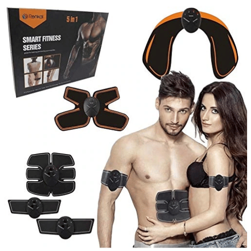 Centură EMS pentru Abdomen Six Pack, Electrostimulare Musculară, Moduri Multiple
