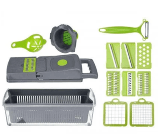 Răzătoare Multifuncțională Veggie cu Container și Lame Inox