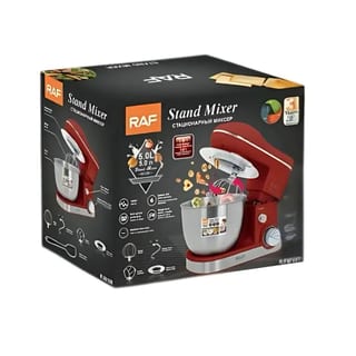 Mixer cu Bol Rotativ din Inox, Teluri Inox, Trepte de Viteză și Turbo