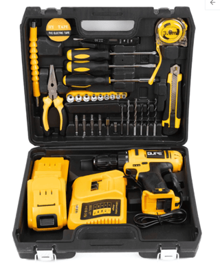 Bormașină Autofiletantă cu Acumulator 36 V în Trusă cu Accesorii