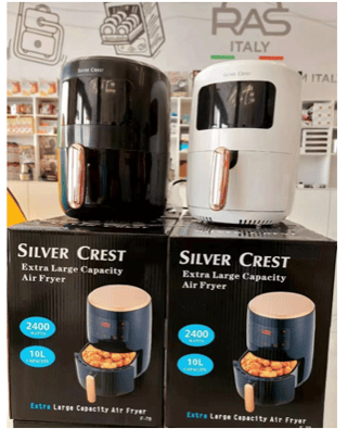 Friteuză cu Aer Cald Silvercrest, Gătit fără Ulei, Coș Antiaderent