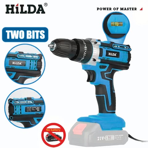 Bormașină cu Acumulator în Trusă Completă cu Accesorii