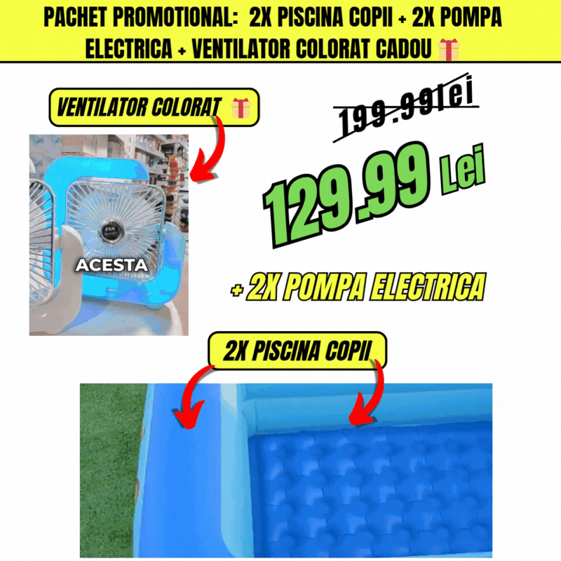 Pompă Electrică pentru Umflat Saltele și Piscine, la Priză