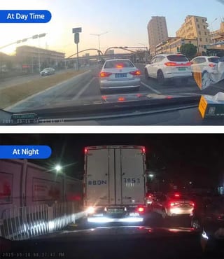 Oglindă Retrovizoare cu Cameră Auto DVR, Înregistrare Față și Spate