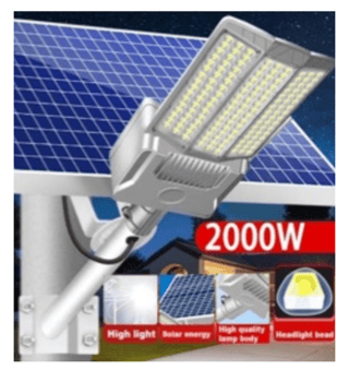Lampă Solară Stradală cu Telecomandă și Senzor de Mișcare, pentru Curte