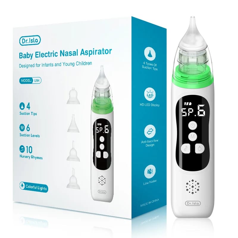 Aspirator Nazal Electric pentru Bebeluși, 5 Trepte, Reîncărcabil USB