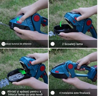 Mașină de Tuns Gard Viu 2 în 1 cu 2 Acumulatori 48 V