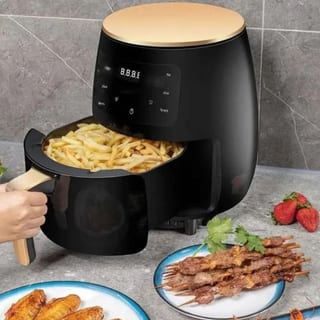 Friteuză cu Aer Cald 4 L, Gătit fără Ulei, Compactă