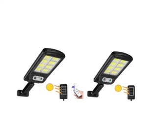Proiector Solar LED cu Panou Separat și Telecomandă, pentru Curte