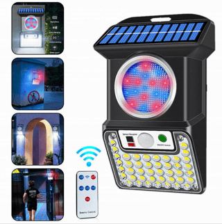 Alarmă Solară cu Senzor de Mișcare, Sirenă și Telecomandă