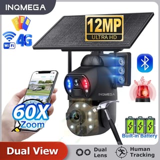Cameră de Supraveghere cu Panou Solar V380 Pro, Vedere Nocturnă Color