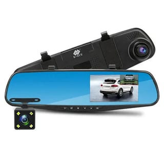 Oglindă Retrovizoare cu Cameră Auto DVR, Înregistrare Față și Spate