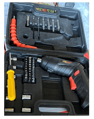 Șurubelniță Electrică cu Acumulator și Set de Biți