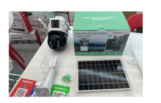 Cameră de Supraveghere Dublă WiFi 5 MP cu Panou Solar, V380